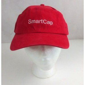 Smart Cap Red Unisex Embroidered Adjustable Baseball Cap